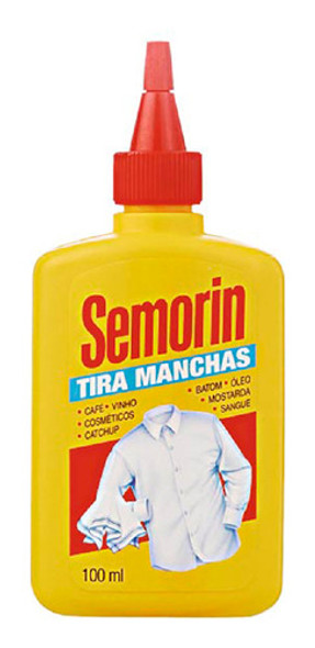 Kit 4 Semorin Detergente Pré-lavagem Tira Manchas 100ml Cada 1
