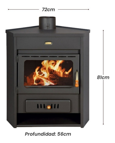 Estufa Esquinera Prity 120 M2 - 1