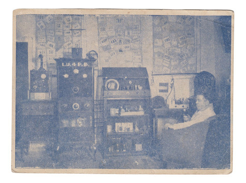 1939 Tarjeta Qsl Juan Mercado De San Juan Argentina Equipos 1