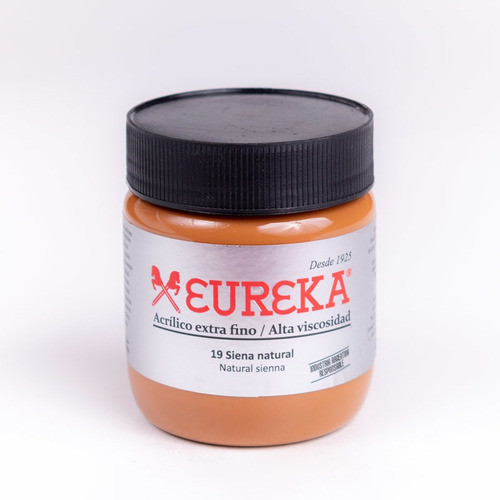 Eureka Acrilico Profesional 250cc Extra Fino Siena Natural 0
