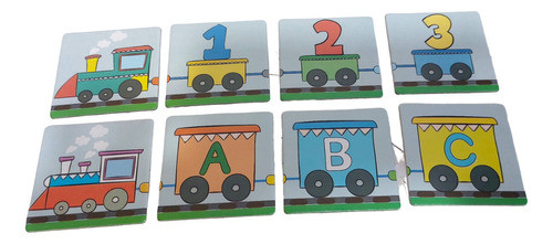 Cartas De Associação Sequência Lógica Trenzinho Piuí Piuí 1