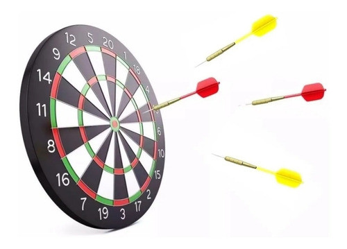 Juego Tiro Al Blanco Tablero Reversible 6 Dardos Grande 0