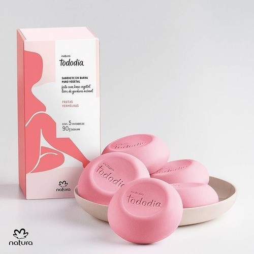 Natura Jabones Frutos Rojos 5 Unid X 90 G Tododia 1