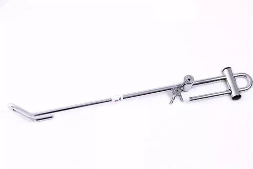 Trava Anti Furto Cromada Pedal Volante Segurança Veicular S 0