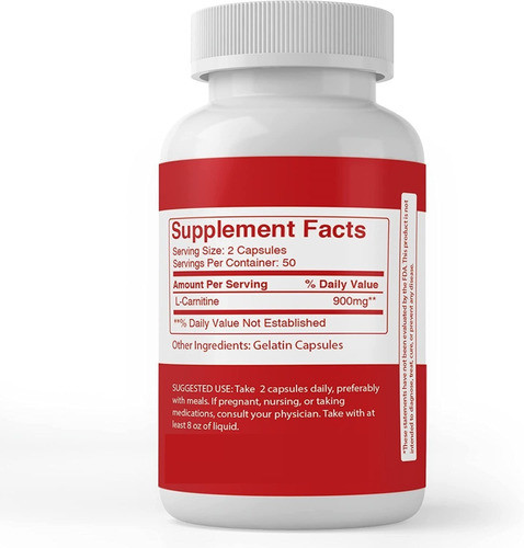 Pure Original | L Carnitine I Strength I 900mg I 100 Capsule 1