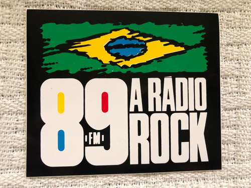 Adesivo Uol Rádio 89 Rock Fm Raridade Externo Exclusivo 0
