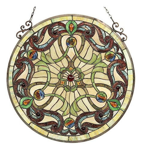 Rosabella Tiffanyglass Victoriano Ventana Panel 235 1