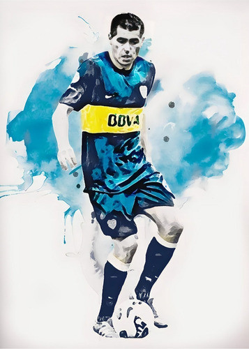 Póster Juan Roman Riquelme Autoadhesivo 100x70cm #151 0