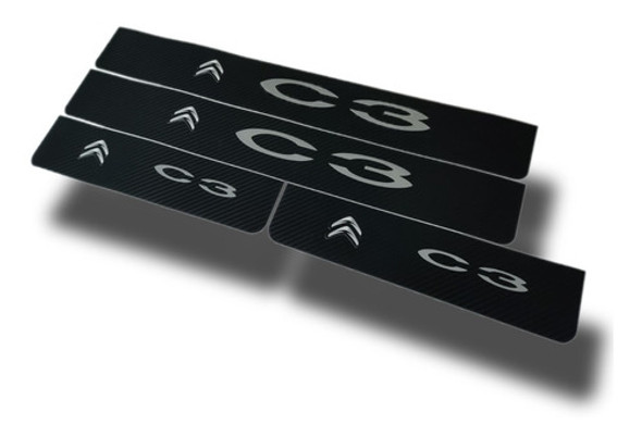 Protector Cubre Zócalo Carbono Citroen C3 0