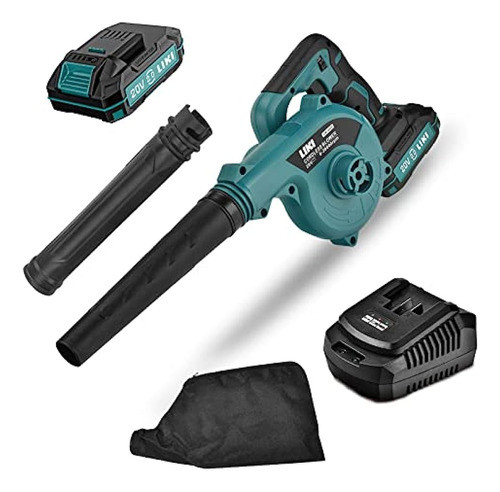 ~ ? Soplador De Hojas Inalámbrico Liki De 20 V Con Batería D 0