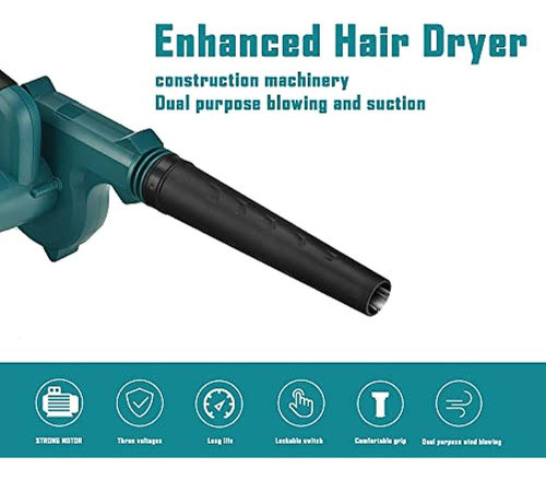 ~ ? Soplador De Hojas Inalámbrico Liki De 20 V Con Batería D 1