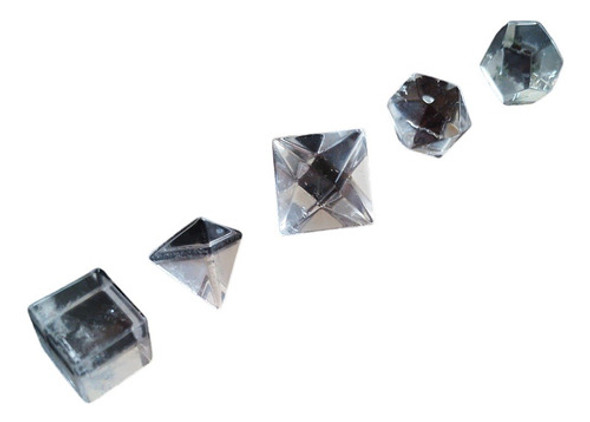 Solido Platónico Cuarzo Cristal. Transmite, Potencia Energía 0