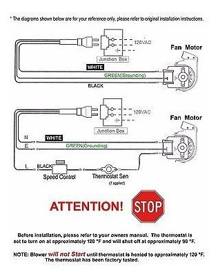 Chimenea Ventilador Ventilador Kit Gz550 Para Napoleón Conti 1