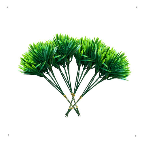 4 Pick De Capim Grama Planta Realista Decoração Buque Oferta 0