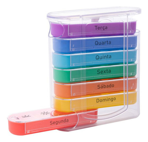 7 Organizadores Para Comprimidos Lyor De Plástico 1