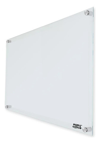 Quadro De Aviso Magnético 90x60cm Branco De Vidro 0