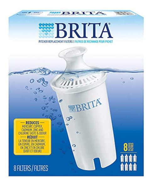 Filtros De Repuesto Para Jarra Brita, Blanco, Paquete De 8 0 Filtros De Repuesto Para Jarra Brita, Blanco, Paquete De 8 0