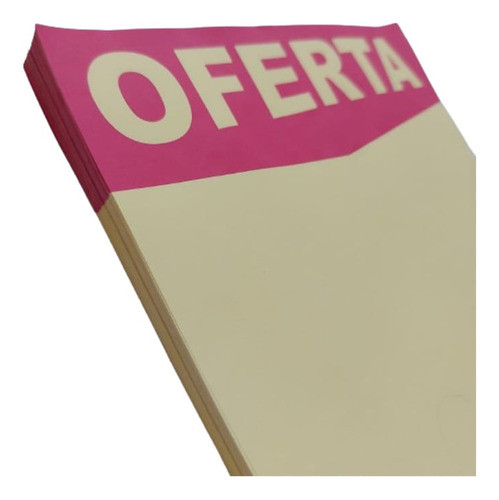 100 Cartaz Oferta - Sulfite - 15x21 Cm - Cento 1
