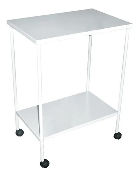 Mesa Carrinho Auxiliar Instrumental Pintada 80x40x78cm Cxlxa 0