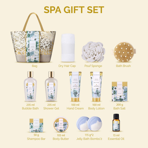 Conjunto De Presentes Spa Spa Luxetique, 15 Unidades Com Bom 1