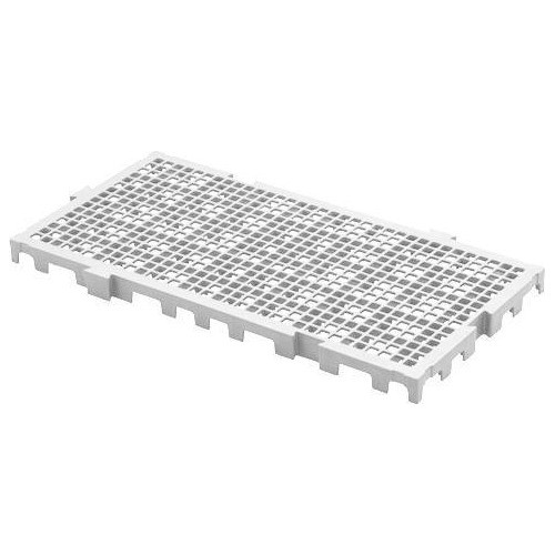 Estrado Deck Piso Plástico 50x25x2,5cm Branco 0