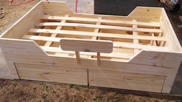 Cama Montessori 1.40x0.80 Con Dos Cajones 0