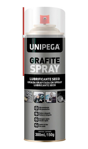 Grasa Grafitada Spray Unipega 300ml El Insuperable 0