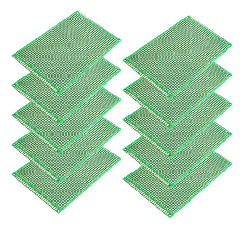 10 Placa Circuito Impresso 8x12 Ilhada 1260 Furos Dupla Face 0