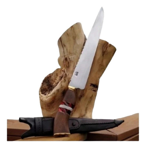 Faca Tradicional Grossa Sg 8 Pol 5mm+ Bainha+gravação Gratis 0