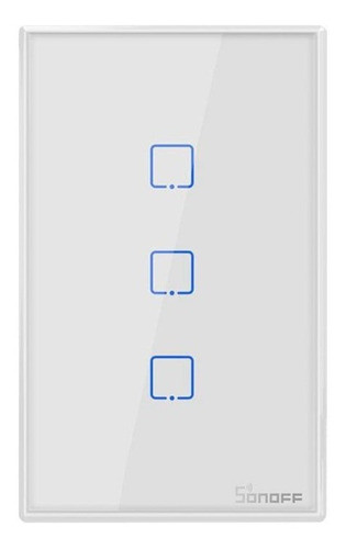 Interruptor De Pared Sonoff De 3 Botones Wifi Y Rf T2us3c-tx 0