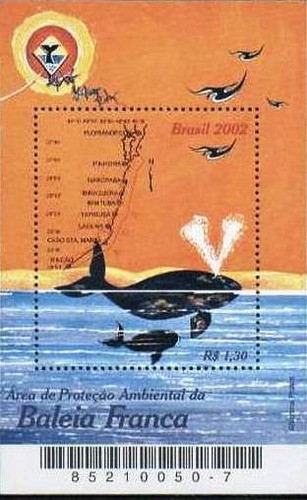Fauna - Ballena Franca - Brasil 2002 - Block Mint 0