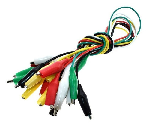 Cable Pinza Clip Cocodrilo Negro 50cm Arduino Itytarg 0