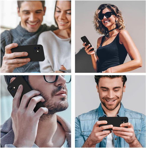 Funda Para iPhone 11 Silicona Bordes Reforzados Negro 1