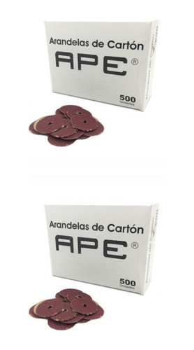 2 Cajas De Arandelas De Cartón 1000 Unidades 0