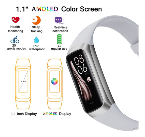 Reloj Inteligente, Reloj De Fitness Con Monitor De Presión. 1