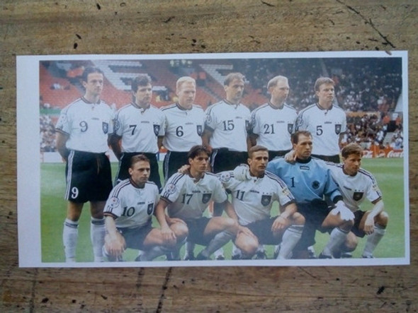 Recorte Selección Fútbol Alemania Equipo 1998 0