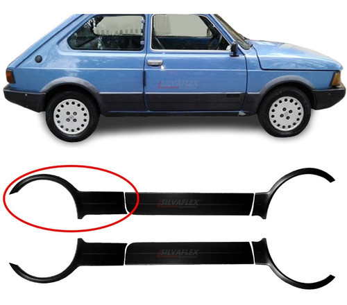 Bagueta Guard Trasero Der Fiat 147 Tr Spazio C/adh Silvaflex 0