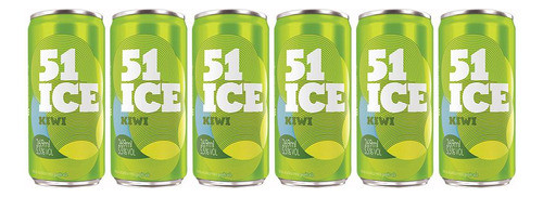 Kit 51 Ice Kiwi - 6 Unidades Lata 269ml 0