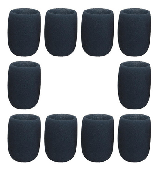 10 Pçs Esponja Pára-brisas Mic Capa Anti Ruído De 70mm 0