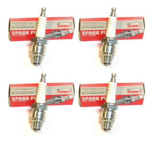 Pack De 4 Bujías Originales Para Yamaha 130hp Y 225hp 2t 0