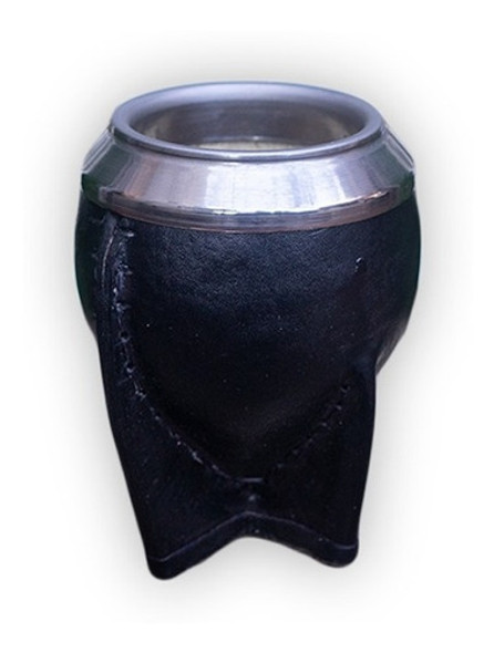Mate Uruguayo Torpedo Virola Acero Artesanal Cuero Reforzado 0