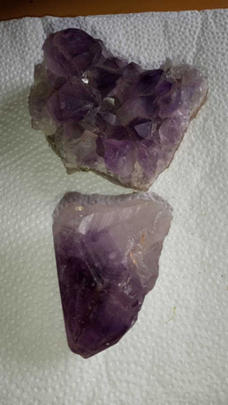 Piedra Amatista En Geoda Y Punta 0