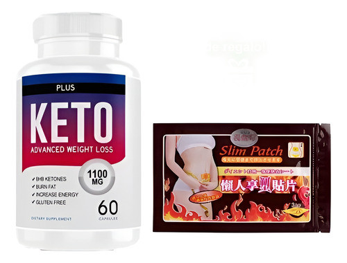 Keto Plus 1100 Mg + 30 Parches Slim Patch Kit Detox 0