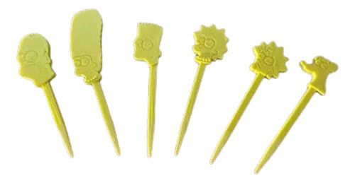 Pinches Familia Simpson X 6 Unidades 0