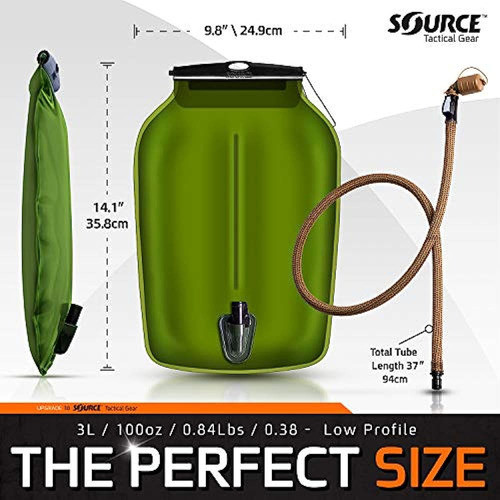 Fuente Táctico Gear Widepac Perfil Bajo Depósito De Hidratac 1