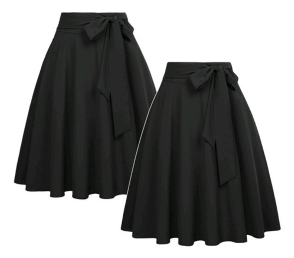 Kit 2 Saia Midi Gode Envelope Moda Evangélica 0