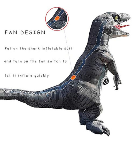 Disfraz Inflable De Dinosaurio Para Adultos, 1