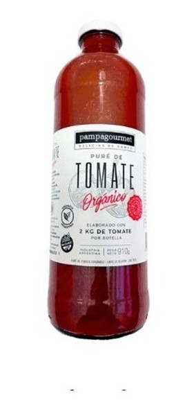 Pure De Tomate Orgánico - Pampa Gourmet - 910 Grs 0