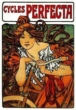 Bicicletas - Deportes - Alfons Mucha - Lámina 45x30 Cm. 1