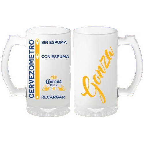 Jarra De Cerveza De Corona Con Cervezómetro 0